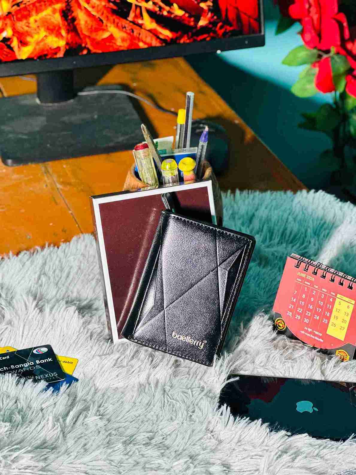 3D Stylish Chinese design, premium leather Black colour